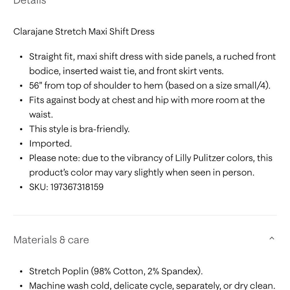 Lilly Pulitzer Blue & White Floral Maxi Shift Dress - Picture 2 of 5